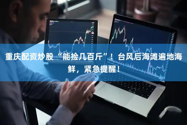 重庆配资炒股 “能捡几百斤”！台风后海滩遍地海鲜，紧急提醒！